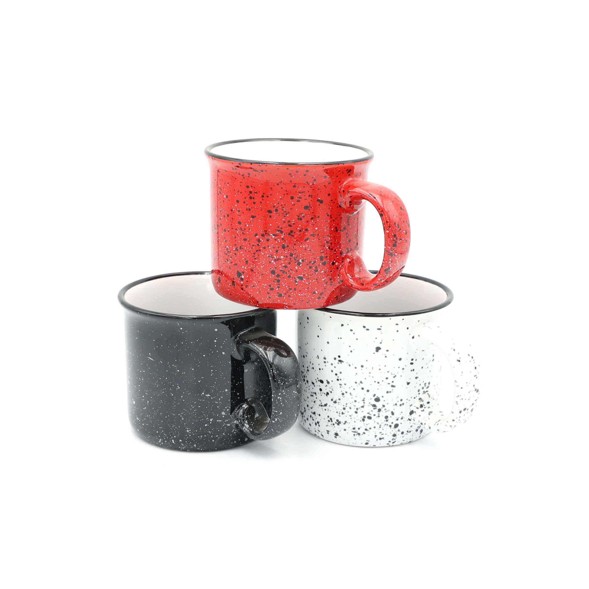 Imitation enamel Spray point mug